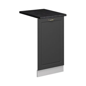 Vicco Panel Frontal Del Lavavajillas Fame-line, Antracita-oro Landhaus, 45 Cm, Et Antracita, Vicco