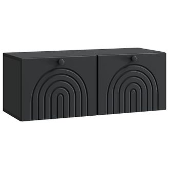 vidaXL Mueble Para Tv De Pared Negro 78,5 X 31 X 30 Cm Vidaxl