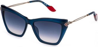 Yalea SYA251 FRIDA 07T8 Womens Sunglasses Blue Size 56