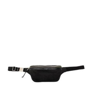 Saint Laurent Pre-owned Canvas Belt Bag - Dames - Pre-owned - Zwart - Maat: ONE Size