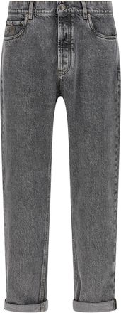 Brunello Cucinelli Greyscale Jeans Grigio-Uomo
