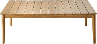 Maisons du monde Mesa baja de jard&iacute;n de acacia maciza L.120