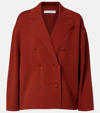 Max Mara Calte double-breasted cr&ecirc;pe blazer