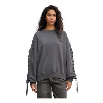Rotate Sweatshirts - Dames - Sweatshirts - Grijs - L - Katoen - Hoodies & sweatvesten