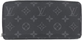 Louis Vuitton Black Coated Canvas Long Wallet (Bi-Fold) (Pre-Owned)