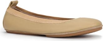 Yosi Samra Samara Foldable Ballet Flat in Latte Leather at Nordstrom, Size 7