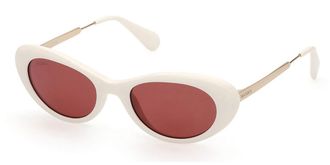 Max & Co. MO0077 21S Womens Sunglasses White Size 52