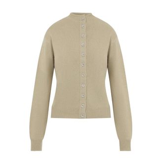 Christophe Lemaire Maglione con Bottoni Reversibile - - Knitwear - Donna - Beige - M