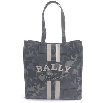 Bally Khaki Leather Tote Bag (Pre-Owned)