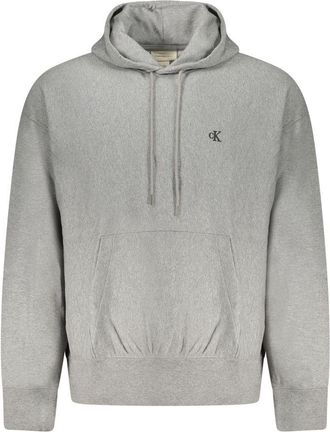 Calvin Klein Gray Cotton Men Mens Sweatshirt