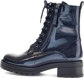Gabor Schoenen, Dames, Blauw, 39 EU, Leer, Elegante Enkellaars
