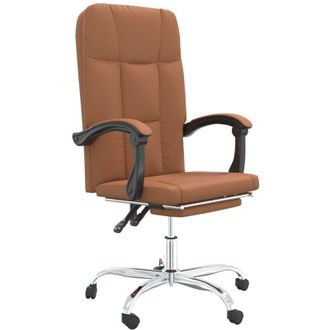 vidaXL Furniture Limited - Silla De Oficina Reclinable Cuero Sint&eacute;tico