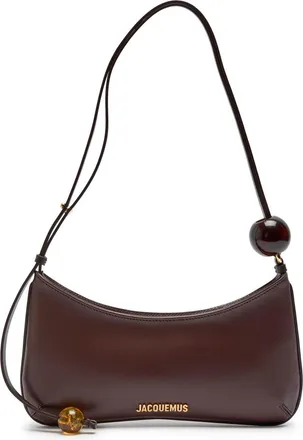 Jacquemus Le Bisou Perle Leather Shoulder bag - Brown - One Size