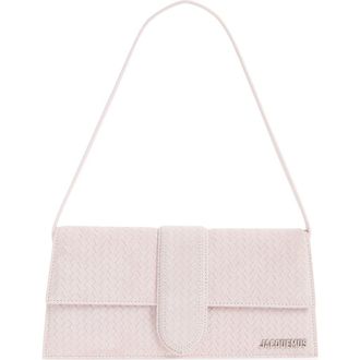 Jacquemus Le Long Bambino Suede Shoulder Bag in Light Pink 410 at Nordstrom