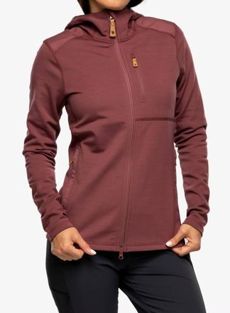 Fj&auml;llr&auml;ven Keb Fleece Hoodie In Mesa Purple