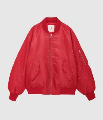 Anine Bing Bomber Leon Tango Red