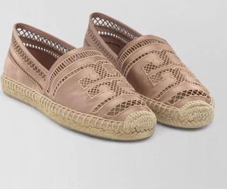Tory Burch loafers espadrille sole cut out design