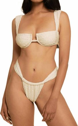 Montce Swim Sandra Bikini Bottom In Oat Texture