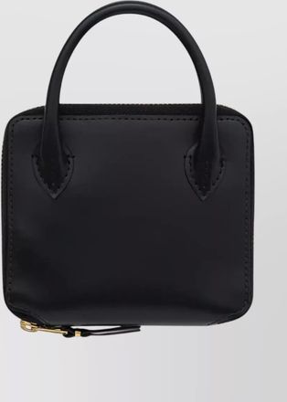 Comme Des Gar&ccedil;ons top handle leather purse and cardholder