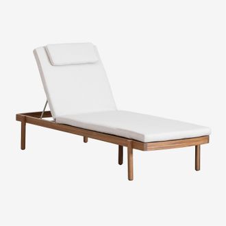 Sklum Sklum - Tumbona Reclinable En Madera De Acacia Aderyn