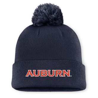 Nike Auburn Peak Nike Mens College Cuffed Beanie in Blue | NC1641SAUN-V72