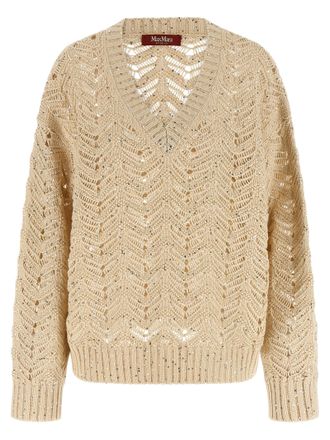 Max Mara Beige Cotton Womens Cardigan