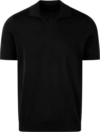 Drumohr T-shirt con scollo a V - Nero