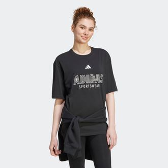 adidas adidas Sportswear W C HOT SPW T sportlicher Stil mit grossem linearem Logo, ohne Verschluss