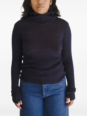 BASERANGE T-shirt met lange mouwen - Blauw