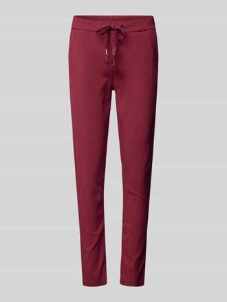 Zabaione Sweatpants aus Viskose-Mix in Rot, Größe XL