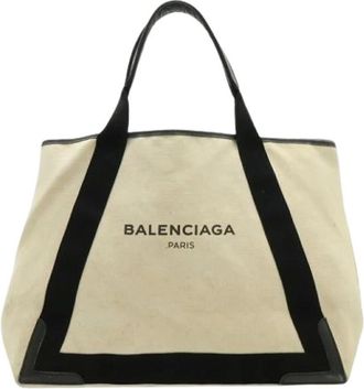 Balenciaga Pre-owned Tote Bags, female, Beige, Size: ONE SIZE Pre-owned Vintage Tote Bag
