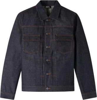 A.P.C. Jean Work Jacket - - Jackets - Uomo - Blu - M