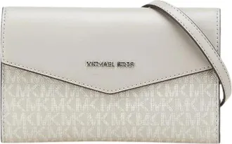 Michael Kors Pre-owned Cross Body Bags, female, Gray, Size: ONE SIZE Pre-owned MK Signature Charlotte 2way Bag