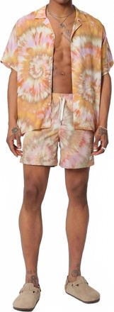 Bather Calypso Swirl Swim Trunk In Orange