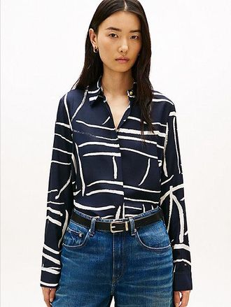 Tommy Hilfiger Regular Fit Gold-Tone Button Shirt