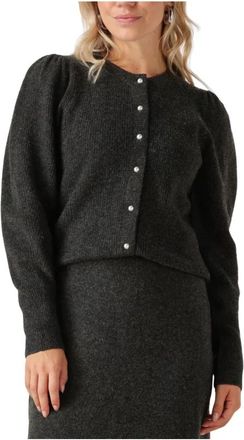 Notre-V Grijze Gebreide Trui voor Vrouwen - Dames - Vesten - Grijs - 2XL - Polyester - Truien & Vesten
