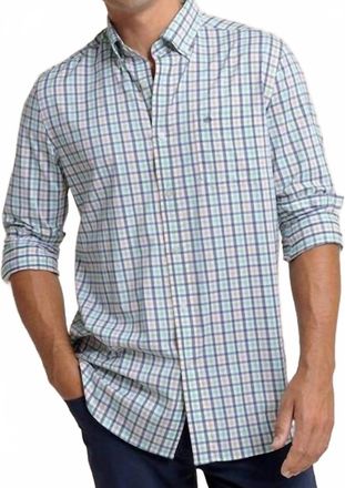 Southern Tide Intercoastal Glenmoor Plaid Sport Shirt In Light Indigo