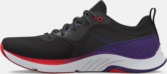 Under Armour Womens Hovr Omnia Iwd Sneaker In Black/grey/purple