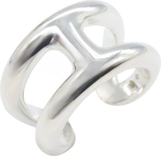 Herm&egrave;s Silver Silver 925 Band Ring (Pre-Owned)
