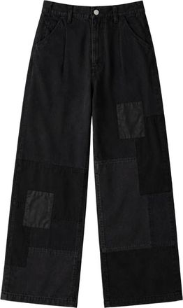 Comme Des Gar&ccedil;ons Spliced Canvas Broeken - Heren - Wijde Broeken - Zwart - M - Katoen - Broeken
