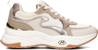 Mexx Schoenen, Dames, Beige, 38 EU, Beige Lage Sneakers voor Dames