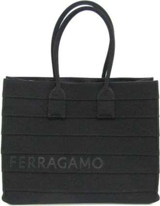 Ferragamo Pre-owned Canvas totes - Dames - Vintage Shopper - Zwart - ONE Size - Vintage