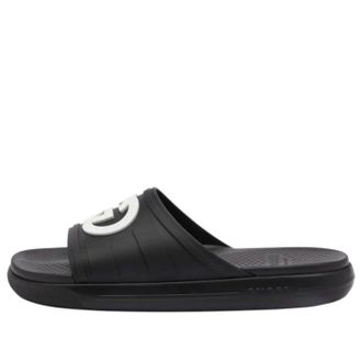 Gucci Interlocking G Slide Black White 780296-J8700-1014