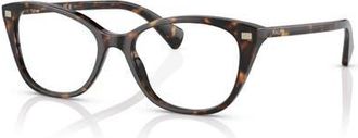 Ralph Lauren 53mm Rectangle optical glasses in Tortoise at Nordstrom
