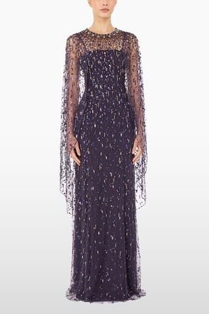 Jenny Packham Hestia Dress in Mauve at Nordstrom, Size 16 Uk