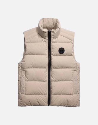 Canada Goose Mens Crofton Gilet Enduraluxe Limestone - Tan - Size: 40/Regular