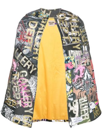 Gallery Dept. Mantella con design patchwork - Nero