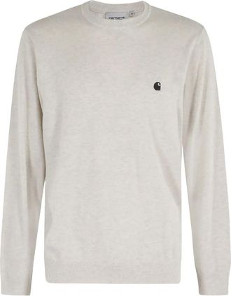 Carhartt Work in Progress logo crew-neck sweater - men - Fabric - S - Neutrals