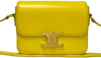 Celine Pre-owned Celine Teen Shiny Calfskin Triomphe Crossbody Ladies EPSROOI499IH9CMK