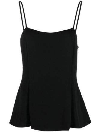 Theory flared braided-strap tank top - Black